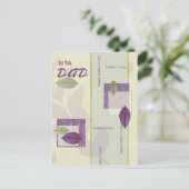 Voor vader op Vaderdag Briefkaart (Staand voorkant)