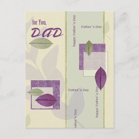 Voor vader op Vaderdag Briefkaart (Voorkant)