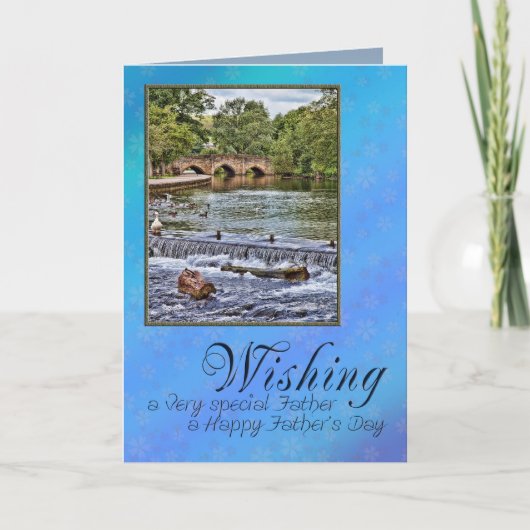Voor vader op Vaderdag Kaart (Voorkant)