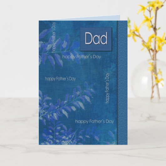 Voor vader op Vaderdag Kaart (Gele Bloem)