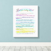 Voor vandaag, Heer Canvas Afdruk (Insitu (Houten vloer))