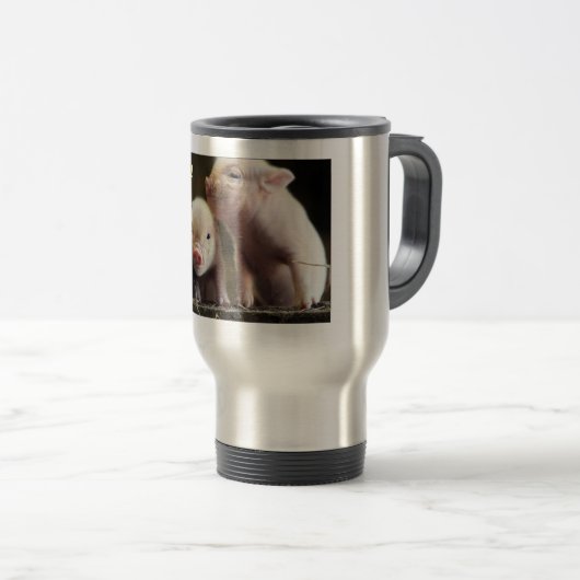 Voor varkensliefhebbers reisbeker (Voorkant rechts)