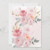 Voor Vellum Overlay Spring Blush Floral Wedding Kaart (Voorkant)