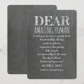 VOOR VERBAZINGWEKKENDE MENSELIJKE Grappige Bruidsm Kaart (Voorkant / Achterkant)