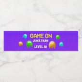 Voor verjaardagsspel aan waterfles etiket (Enkel label)