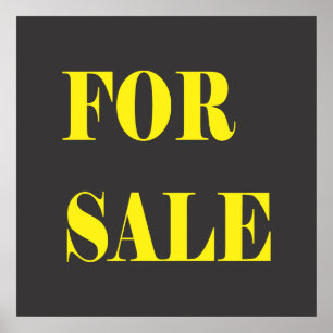 voor verkoop bestemd teken poster