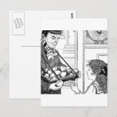 Voor verkoop bestemde appelen briefkaart (Voorkant / Achterkant)