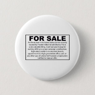 Voor verkoop - de Amerikaanse Senaatszetel van Bar Ronde Button 5,7 Cm