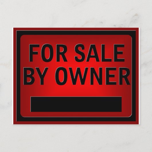 Voor verkoop door de eigenaar briefkaart (Voorkant)