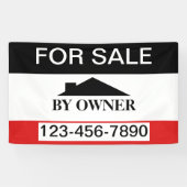 Voor verkoop door eigenaar House Sale Spandoek (Horizontaal)