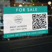 Voor verkoop of open huis | QR-code onroerend goed Raamsticker