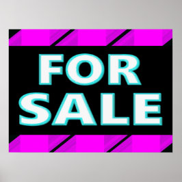 Voor verkoop poster