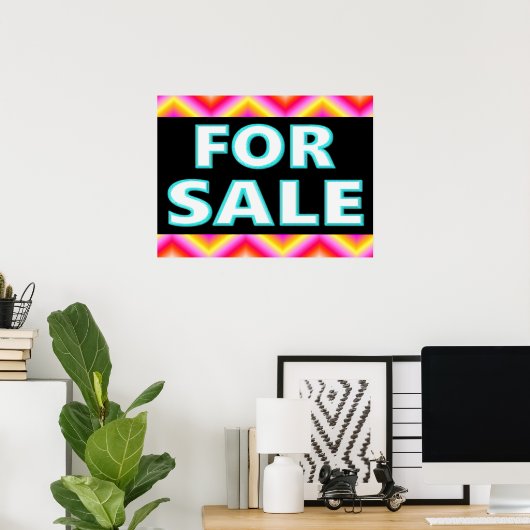 Voor verkoop poster (Thuiskantoor)