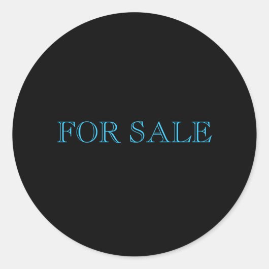 VOOR VERKOOP RONDE STICKER (Voorkant)