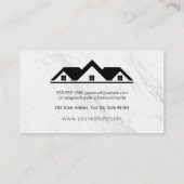 Voor verkoop van de marmer van de Real Estate Agen Afsprakenkaartje (Achterkant)