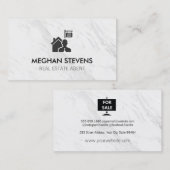Voor verkoop van de variatie van de Real Estate Ag Afsprakenkaartje (Voorkant / Achterkant)