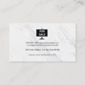 Voor verkoop van de variatie van de Real Estate Ag Afsprakenkaartje (Achterkant)