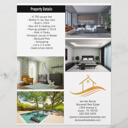 Voor verkoop van onroerend goed Aanbieding 2 met z Flyer (Achterkant)