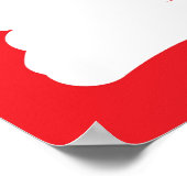 VOOR VERKOOP VAN WITTE ZIJDE OP ROOD POSTER (Hoek)