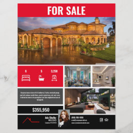 Voor verkoopbrochure - Red Modern Flyer