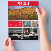 Voor verkoopbrochure - Red Modern Flyer (Hand)