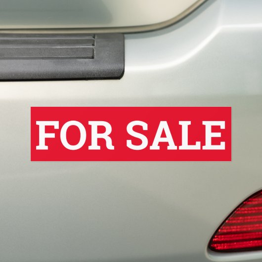 VOOR VERKOOPteken/sticker/MAGNET Bumpersticker (Op auto)