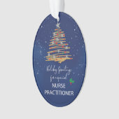 Voor Verpleegkundige Practitioner Kerstboom  Ornament (voorkant)