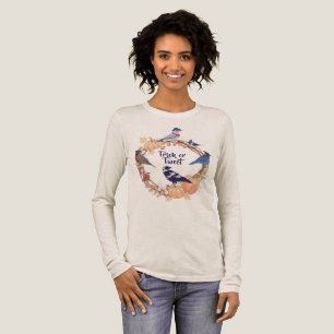 Voor vogelaars Trick or Tweet Halloween Tri-Blend Shirt