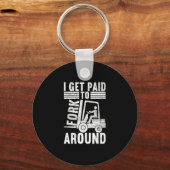 Voor vorkheftruckchauffeur sleutelhanger (Voorkant)