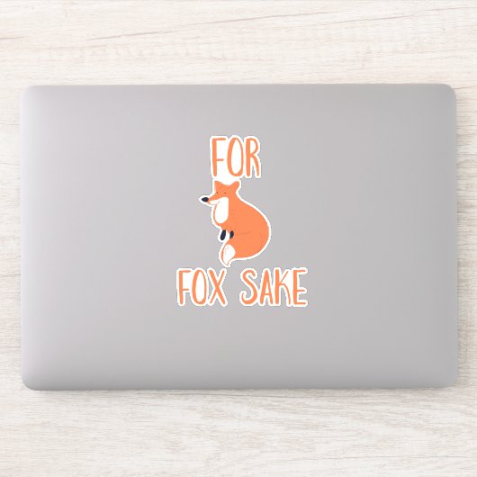 Voor Vos Sake Sticker (Computer)