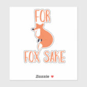 Voor Vos Sake Sticker (Vel)