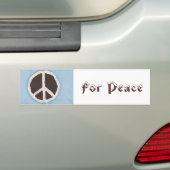 Voor Vrede chocolade vrede taart bumper stickers (Op auto)