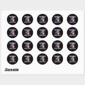 Voor vrede ronde sticker (Vel)