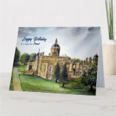 Voor vrienden op Birthday Castle Howard York Paint Kaart (Voorkant)