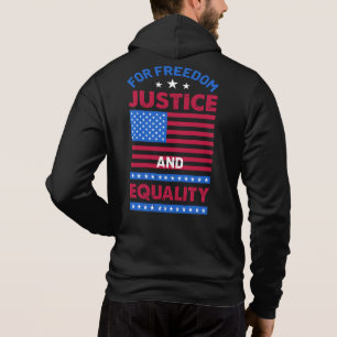 Voor vrijheid, rechtvaardigheid en gelijkheid hoodie
