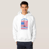 Voor vrijheid, rechtvaardigheid en gelijkheid hoodie (Voorkant volledig)