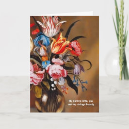 voor vrouw Birthday Feminine  Art Floral Kaart