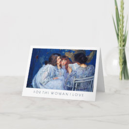 Voor Vrouw op Moederdag Fine Art Groet Kaart