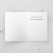 Voor Vrouw op Romantische Rendieren Kerstmis Feestdagen Kaart (Binnen)