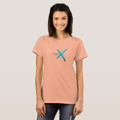 Voor vrouwen - breekbaar X hart T-shirt (Voorkant volledig)