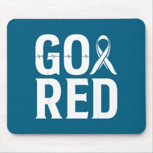 Voor vrouwen Go Red Hartziekte Maand Muismat
