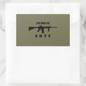Voor wanneer de SHTF-Sticker Rechthoekige Sticker (Tas)