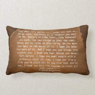 Voor wat het het Poster van het Citaat van de Wort Kussen