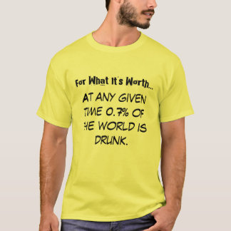 Voor wat het waard is... op elk moment 0,7% ... t-shirt