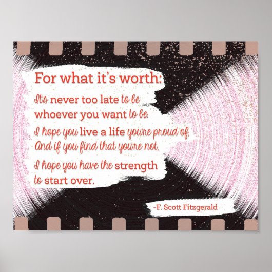 Voor wat het waard is poster (Voorkant)