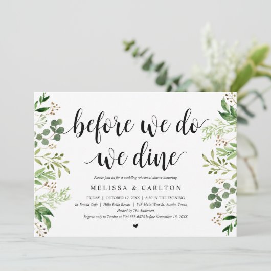 Voor we dat doen, gaan we, Greenery, repetitief di Kaart (Staand voorkant)