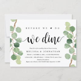 Voor we dat doen, gaan we met een bruiloft eten. kaart