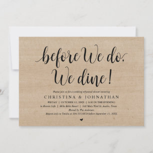 Voor we dat doen, gaan we met een bruiloft eten. kaart
