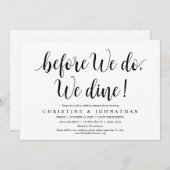 Voor we dat doen, gaan we met huwelijksrepetitie e kaart (Voorkant / Achterkant)