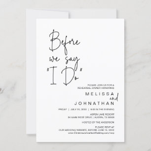 Voor we zeggen: "Ik doe", een bruiloft met een rep Kaart